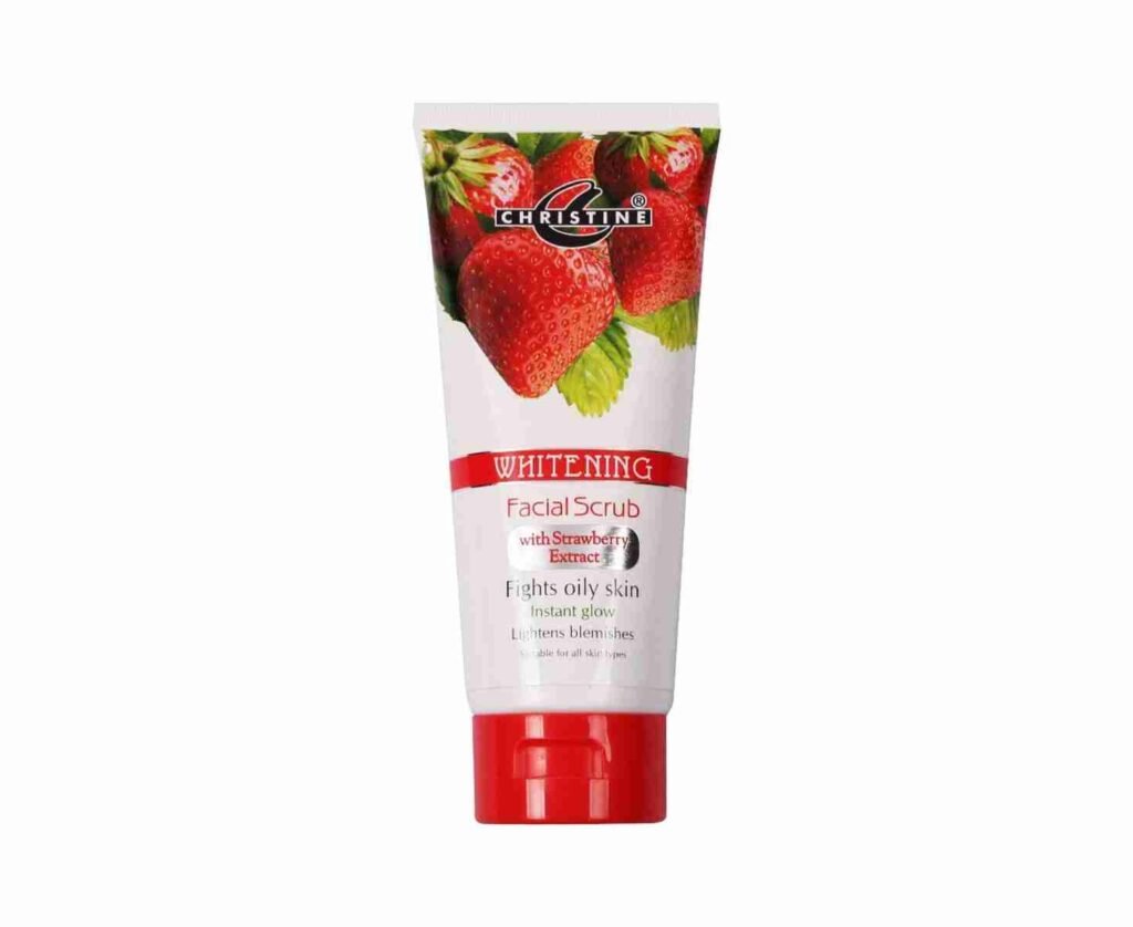 Christine Whitening Scrub Tube (Strawberry Extracts)