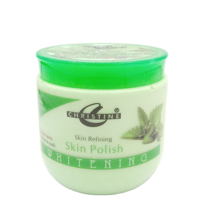 Christine Whitening Skin Polish Jar (Mint Extracts)