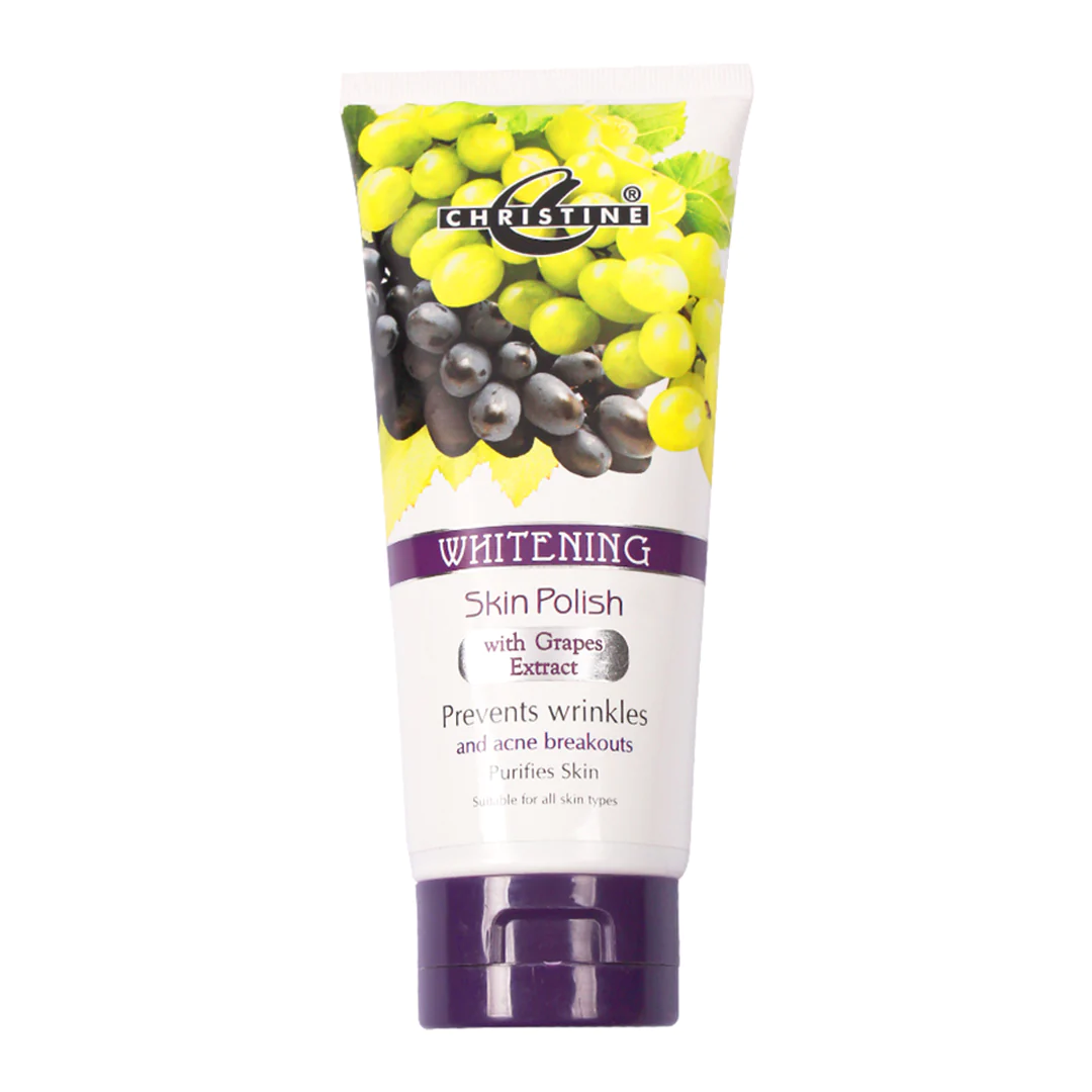 Christine Whitening Skin Polish Tube (Grapes Extracts)