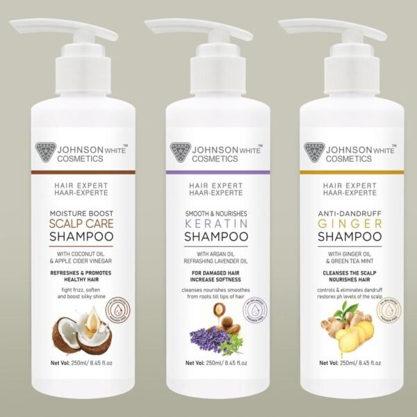Johnson White Cosmetics Hair Expert Shampoo Trio Pack (750 ml) 🇵🇰