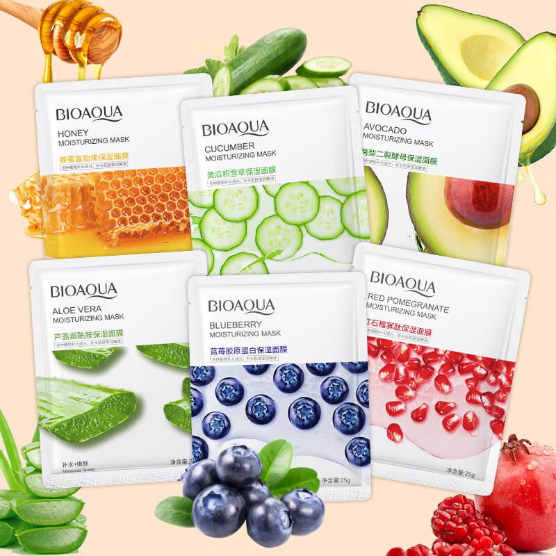 BioAqua Plant& Fruit Serum Hydrating Facial Sheet Mask (25gm)