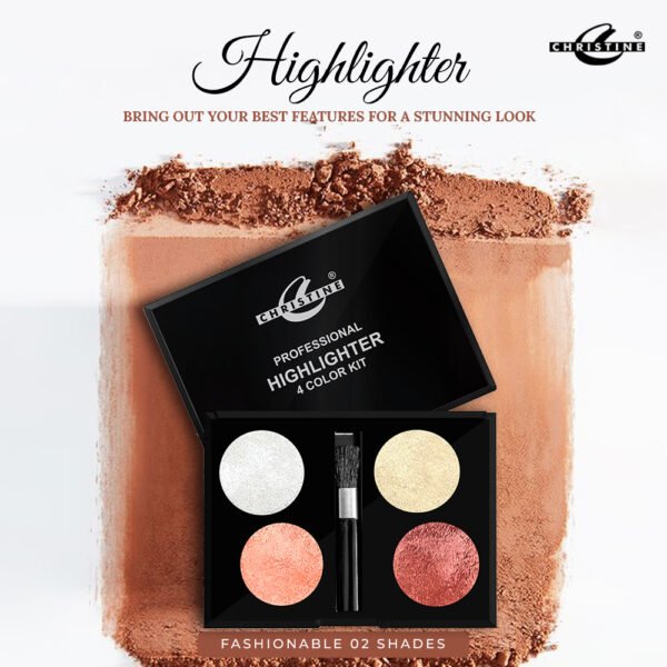 Christine Professional 4-Color Highlighter Kit 🇵🇰