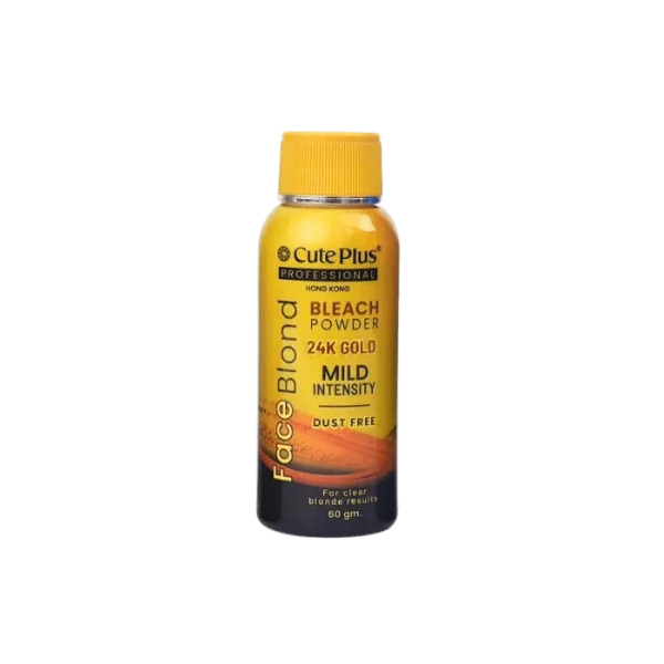 CutePlus 24K Gold Dust-Free Bleach Powder (60gm)
