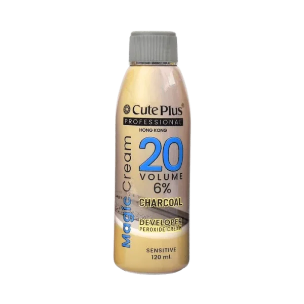 CutePlus Charcoal Developer Peroxide Cream (120ml)