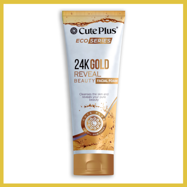 CutePlus Eco-Series 24K Gold Facial Foam (100ml)