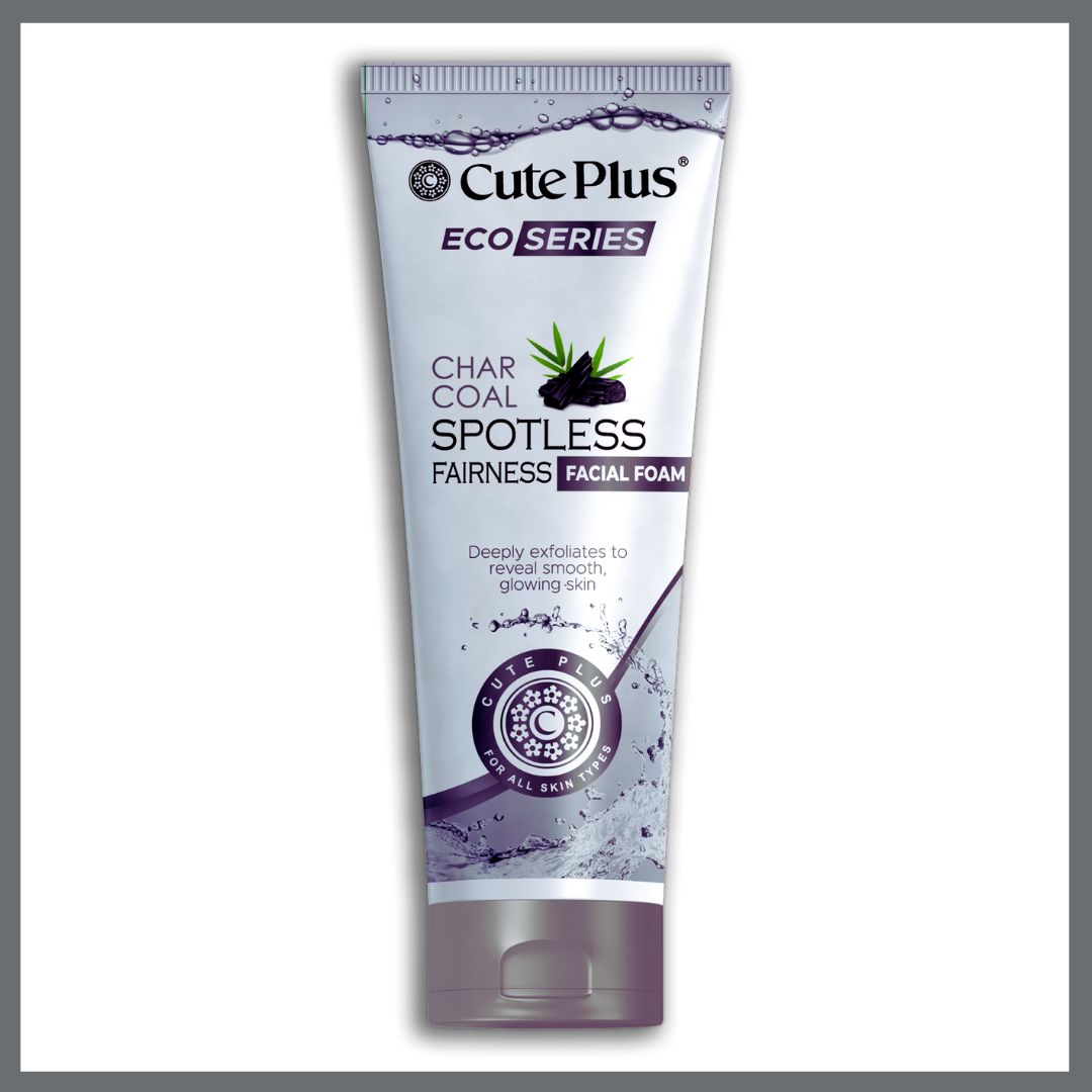 CutePlus Eco-Series Charcoal Facial Foam (100ml)
