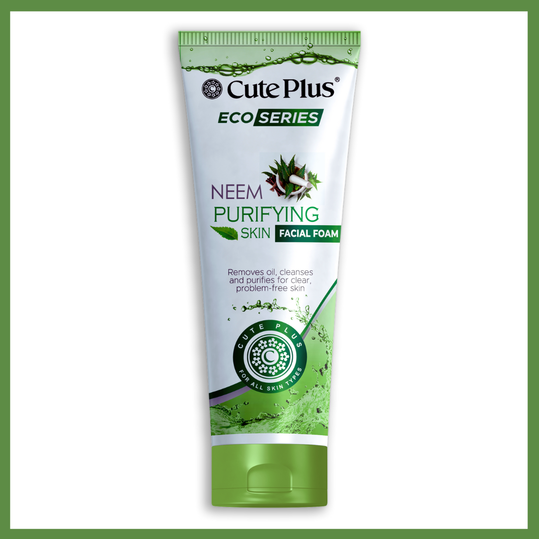 CutePlus Eco-Series Neem Purifying Facial Foam (100ml)