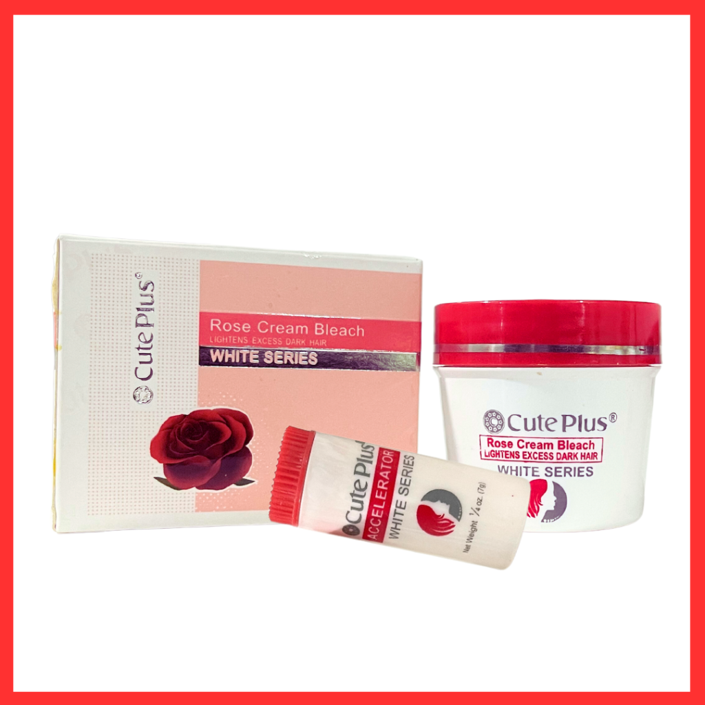 CutePlus Rose Cream Bleach (28gm)