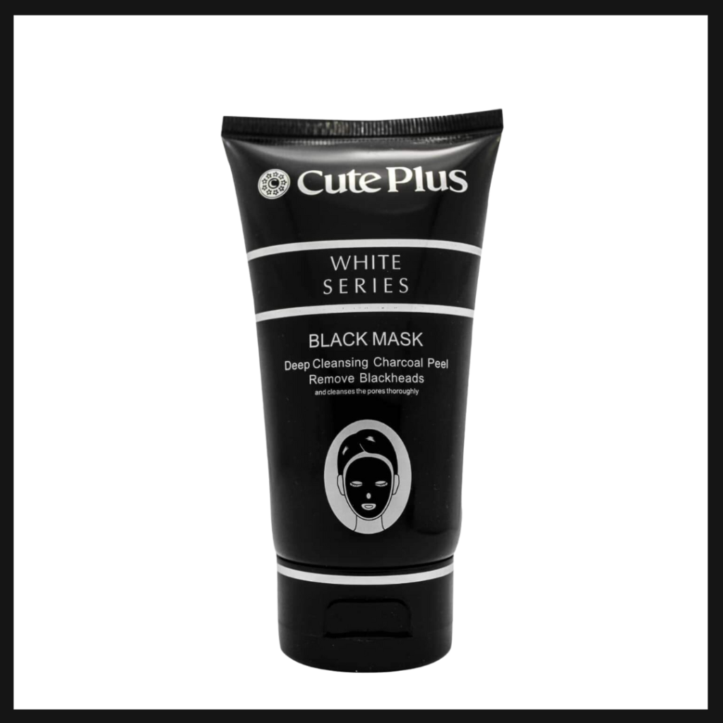 CutePlus White Series Black Charcoal Peel Off Mask (100ml)