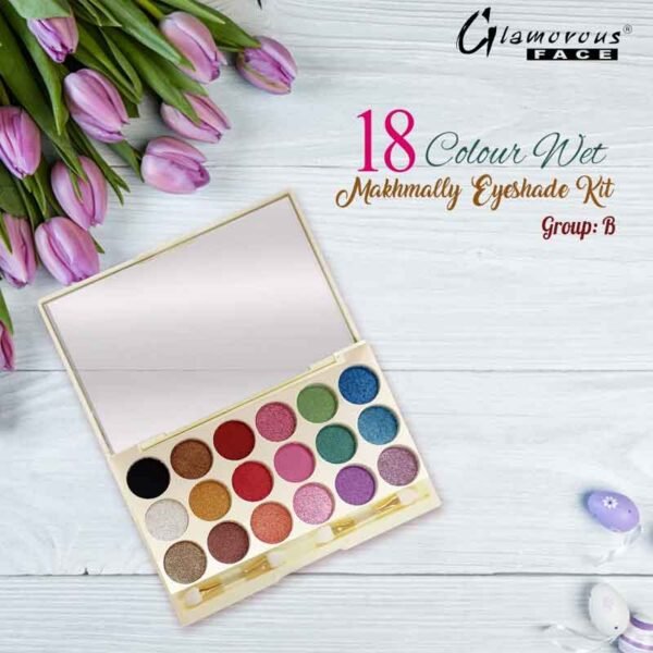 Glamorous Face 18 Color Wet Makhmally Eyeshade Kit