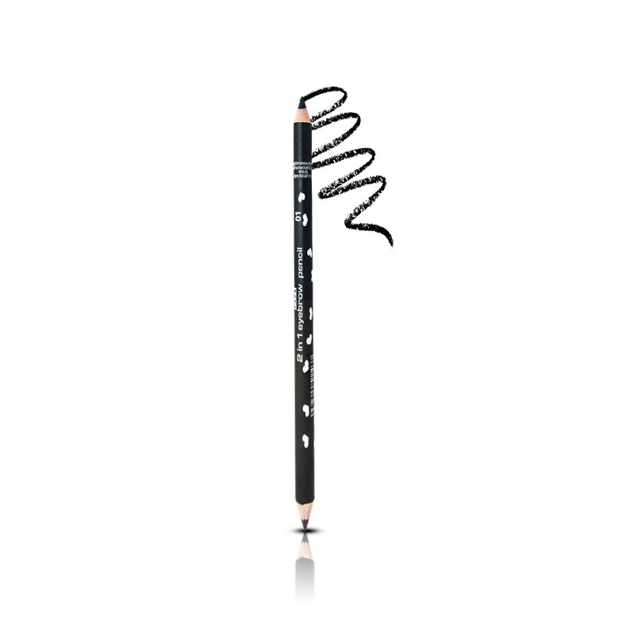 Glamorous Face 2-in-1 Eyebrow Pencil-Black
