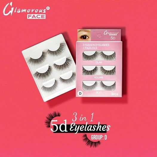 Glamorous Face 3×1 5D Eyelashes