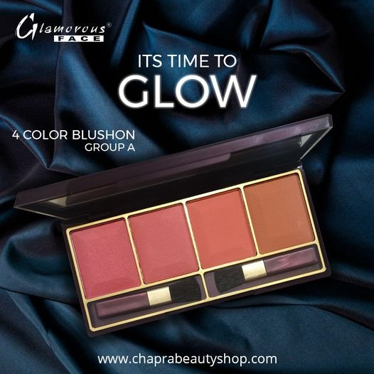 Glamorous Face 4 Color Blush On Kit