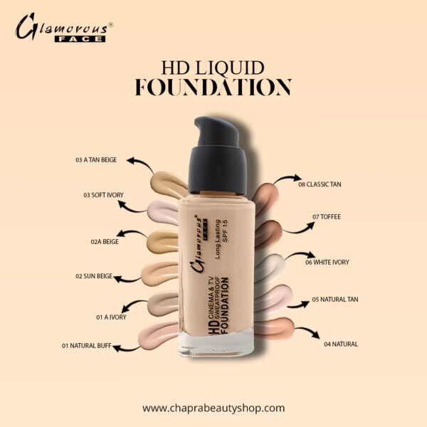 Glamorous Face HD Liquid Foundation 🇵🇰