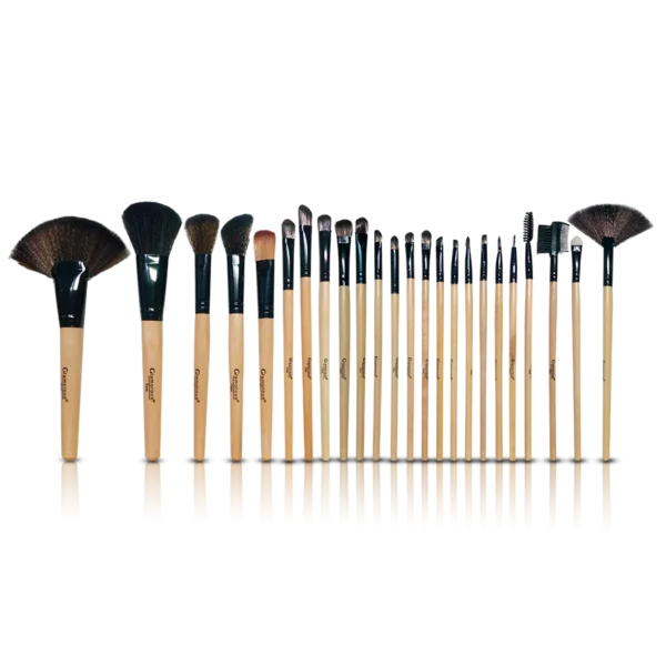 Glamorous Face Leather Brush Kit (24 Pieces)