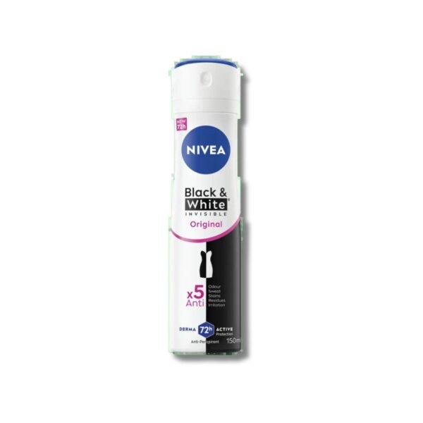 Nivea Black & White Invisible Original Antiperspirant spray (150ml)
