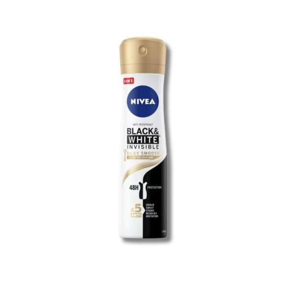 Nivea Black & White Invisible Silky Smooth Antiperspirant spray (150ml)