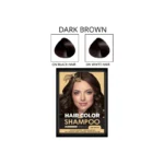 Spa Line By Glamorous Face Hair Color Shampoo (Dark Brown)