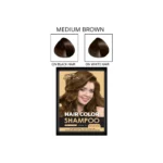 Spa Line By Glamorous Face Hair Color Shampoo (Medium Brown)
