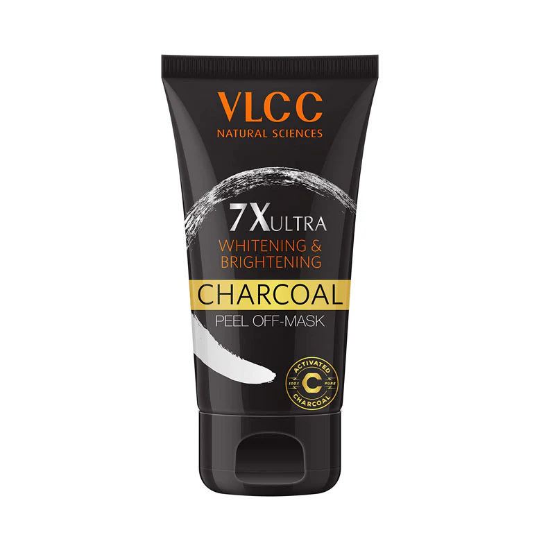 VLCC 7X Ultra Whitening and Brightening Charcoal Peel Off Mask (100ml)