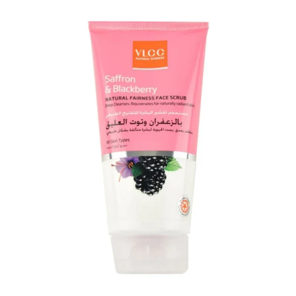 VLCC Blackberry & Saffron Natural Fairness Face Scrub (150ml)
