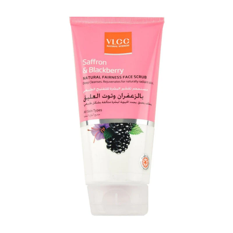 VLCC Blackberry & Saffron Natural Fairness Face Scrub (150ml)