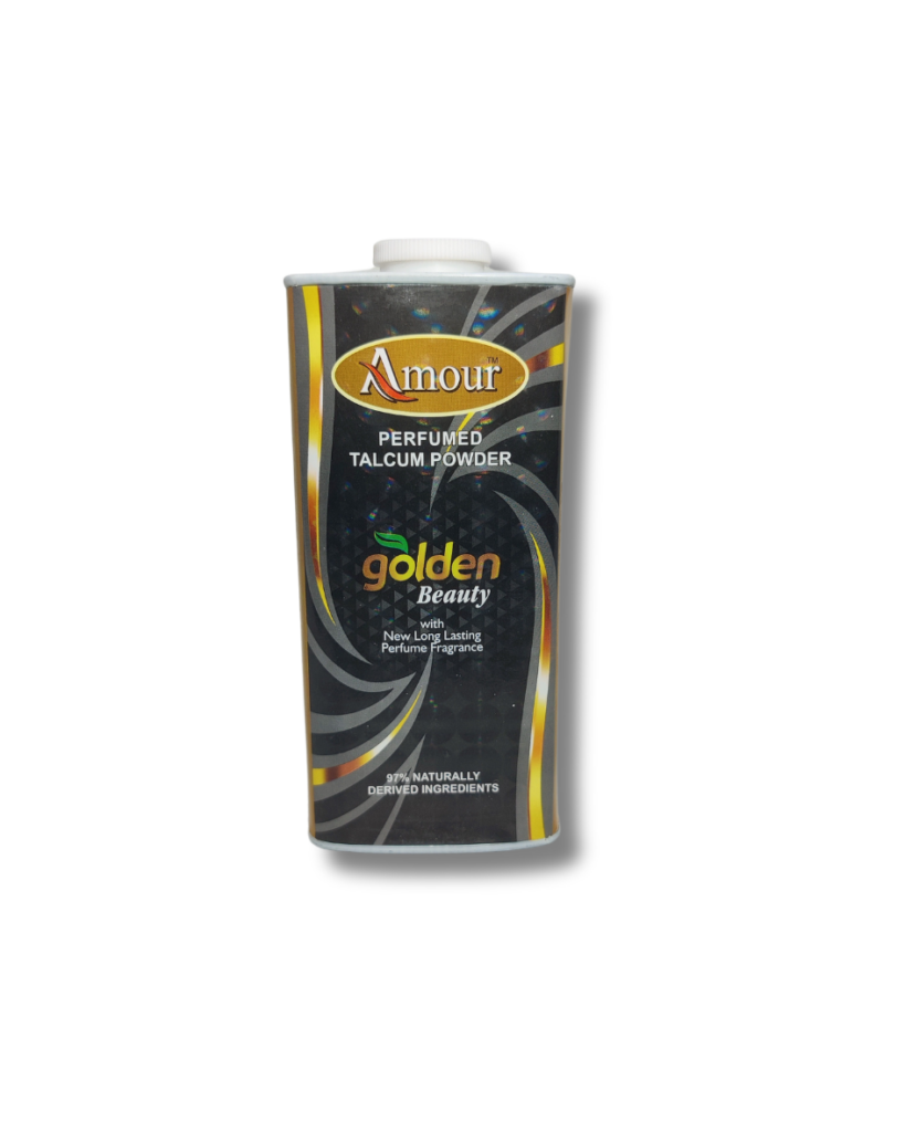 Amour Golden Beauty Perfumed Talcum Powder (100 g)
