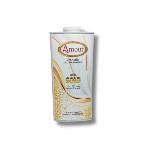 Amour White Gold Perfumed Talcum Powder (100 g)