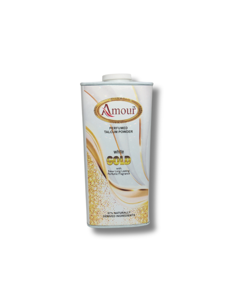 Amour White Gold Perfumed Talcum Powder (100 g)
