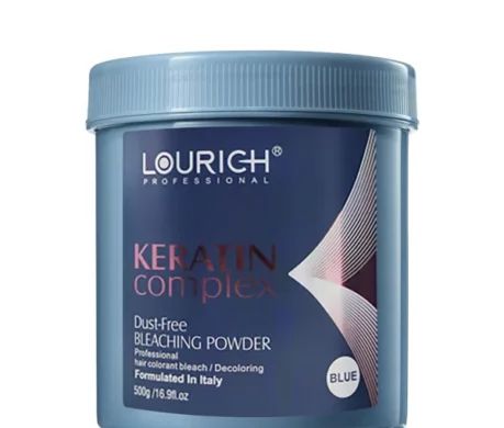 Lourich Professional Dust free Blue Bleach Powder with Keratin Complex (500 g)