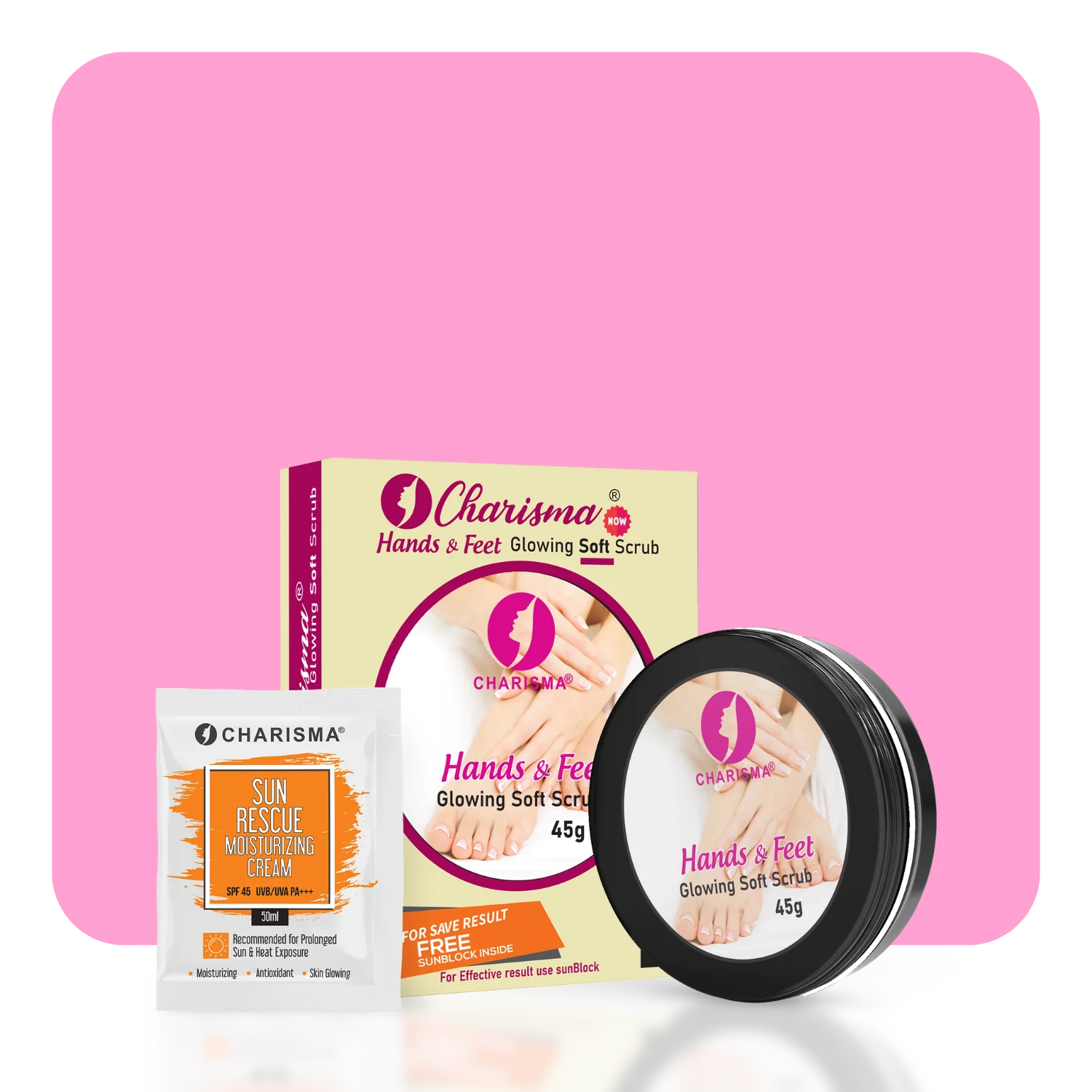 Charisma Hands & Feet Whitening Scrub (45 g)