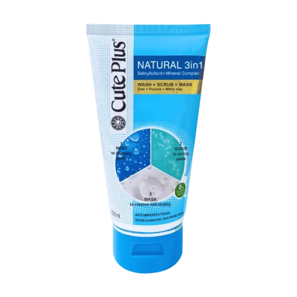 Cute Plus Natural 3-in-1 Face Wash