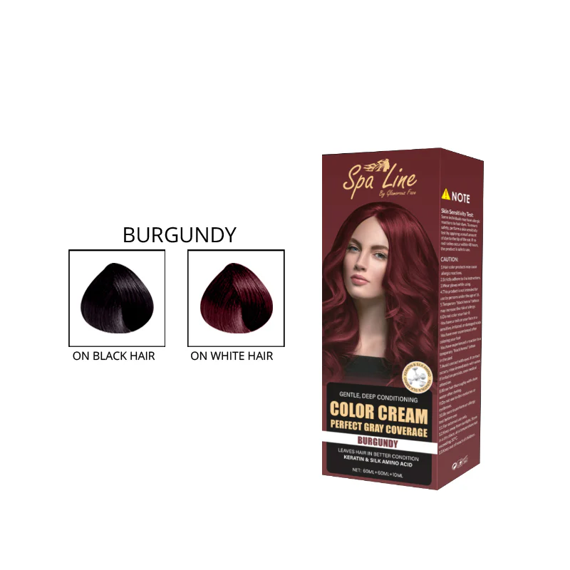 Spa Line By Glamorous Face Hair Color Cream Perfect Gray Coverage