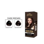 Spa Line By Glamorous Face Hair Color Cream Perfect Gray Coverage Dark Brown (110 ml)